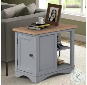 Americana Modern Dove Chairside End Table