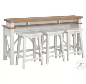 Nantucket Cotton Everywhere Console Bar Table Set