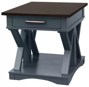 Americana Modern Denim End Table