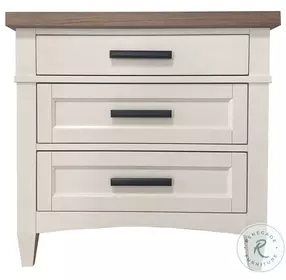 Nantucket Cotton 3 Drawer Nightstand