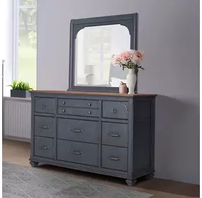 Americana Corduroy Blue Mirror