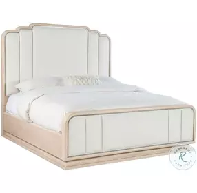 Nouveau Chic Sandstone Upholstered Panel Bedroom set