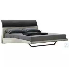 Amsterdam American And Light Grey Platform Sleigh Bedroom Set