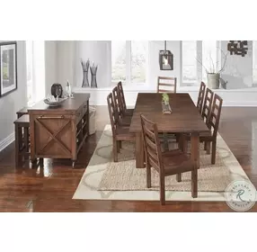 Anacortes Salvaged Mahogany Kitchen Island