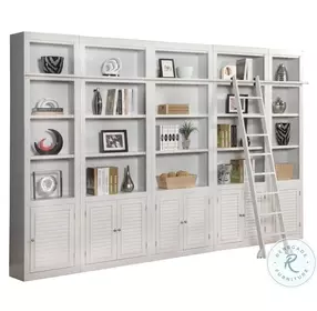 Rawlins Cottage White 6 Piece Library Wall