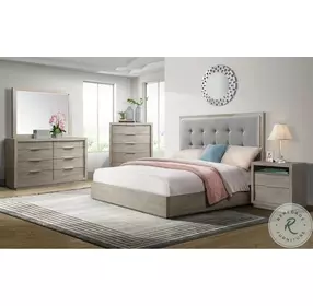 Cadia Grey 8 Drawer Dresser And Mirror