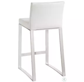 Architect White Counter Height Stool