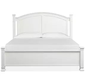 Crownfall Whisper White and Cerused Nutmeg Panel Bedroom Set