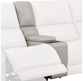 Easton Steamboat Quartz Leather Entertainment Tilt Console with USB Charging
