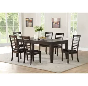 Ally Dark Brown Side Chair Set Of 2