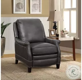 Ashebrooke Wrenn Gray Leather Recliner