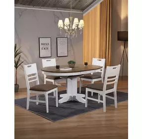 Ashford Brown Handle Grip Back Upholstered Side Chair