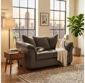 Darcy Cobblestone 64" Loveseat