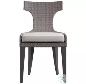 Sarasota Graphite And Pewter Gray Outdoor Side Chair Set of 2