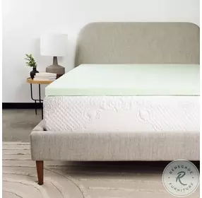 Bridgevine Home Blue 2" Cool Gel Memory Foam Twin XL Mattress Topper