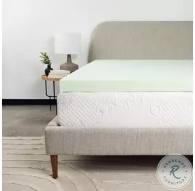 Bridgevine Home Blue 3" Cool Gel Memory Foam Twin Mattress Topper