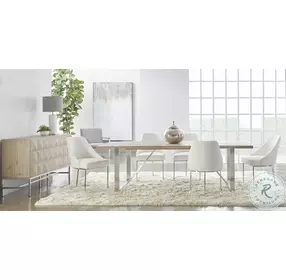 Atlas Natural Gray And Stainless Steel Media Sideboard
