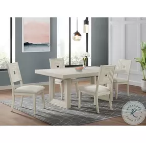Rhiannon Antique White Extendable Dining Table