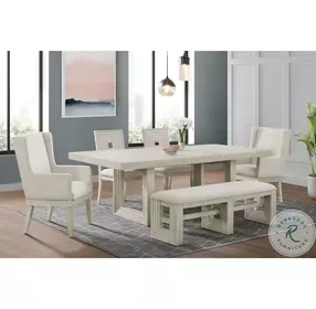 Rhiannon Antique White Bench