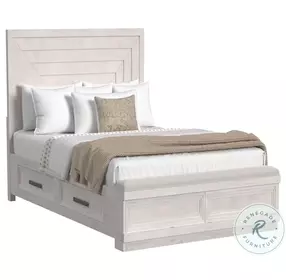 Rhiannon Antique White Storage Panel Bedroom Set