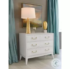Avis White Washed Oak 3 Drawer Chest