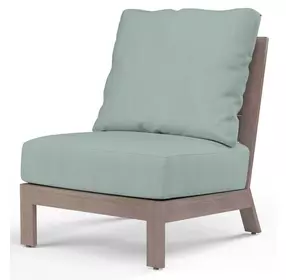 Laguna Cast Mist Upholstered Outdoor Armless Club Chair