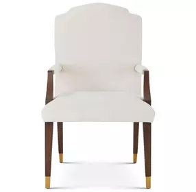 Marlborough Cream and Cambridge Upholstered Wharton Dining Arm Chair Set of 2