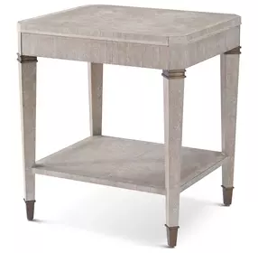 Marlborough Geo Coast and Gold Rectangular Hardy Side Table