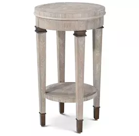 Marlborough Geo Coast and Gold Round Walker Drink Table