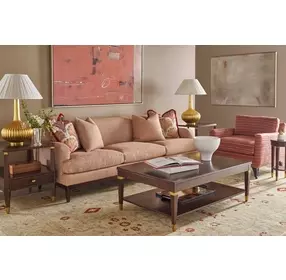 Marlborough Cambridge and Gold Rectangular Woolfe Cocktail Table