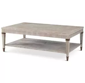 Marlborough Geo Coast and Gold Rectangular Woolfe Cocktail Table