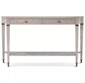 Marlborough Geo Coast and Gold Rectangular Hawthorne Console Table