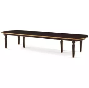 Alexa Hampton Cambridge and Gold 162" Extendable Rectangular Sebastiano Dining Table