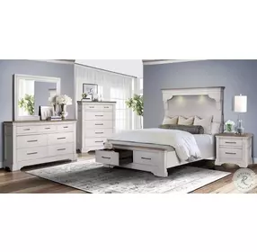B00226 White And Brown Dresser