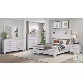 B00299 White Nightstand