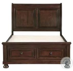 B00961 Rich Cherry Storage Full Panel Bed