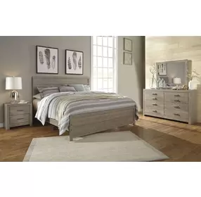 Culverbach Gray 6 Drawer Dresser and Rectangular Mirror