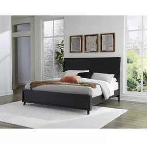 Danziar Matte Black King Panel Headboard