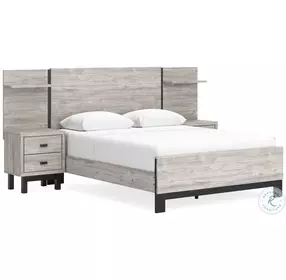 Vessalli Gray Panel Bedroom Set With Extensions