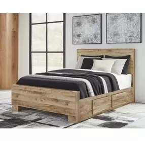 Hyanna Golden Rustic Queen Panel Headboard