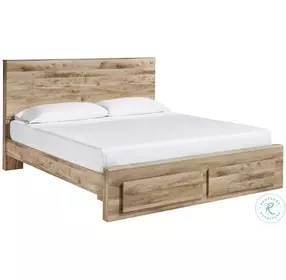 Hyanna Tan Platform Storage Bedroom Set