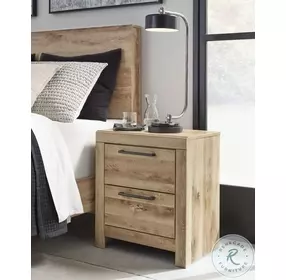 Hyanna Tan Two Drawer Nightstand