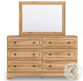 Galletyn Warm Brown Dresser with Mirror