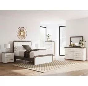 Mazilar Dark Brown Rectangular Dresser Mirror