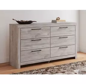 Jonnifer Light Gray 6 Drawer Dresser