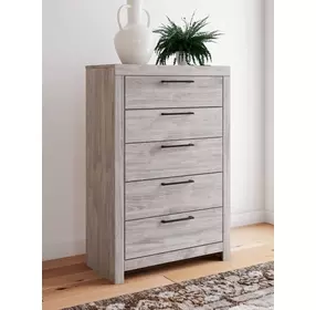 Jonnifer Light Gray 5 Drawer Chest