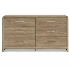 Dovander Warm Natural Brown 6 Drawer Dresser