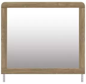 Dovander Warm Natural Brown Rectangular Dresser Mirror