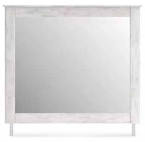 Fenderport Whitewash Rectangular Dresser Mirror