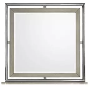 Lennox Gray Square Dresser Mirror